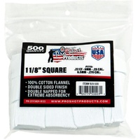 Pro-Shot 22-270 cal Square Patches 500 Pack - 11/8-500
