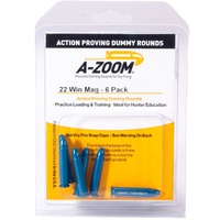 Thumbnail for A-Zoom 22 Win Mag Action Metal Snap Caps / Dummy Rounds - 6 Pk 12204
