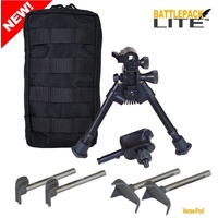 Versa-Pod Battlepack Lite inc. 9-12" Bipod - Rubber, Raptor & Ski Feet Leg Set & Pouch - 150-529