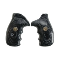 Thumbnail for Pachmayr Renegade Wood Laminate Revolver Grip for S&W K&L Frame Smooth Charcoal - 63031