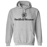 Thumbnail for Smith & Wesson Logo Hoodie - Athletic Heather - XL