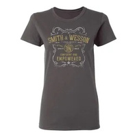 Thumbnail for Smith & Wesson Ladies Confident & Empowered Premium Tee - Granite Grey - L