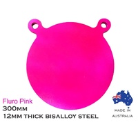 Eagleye Bisalloy Steel Gong 300mm Fluro Pink - EEG300FP