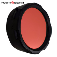 Thumbnail for Red Torch Filters 63mm - Powa Beam Meteor S1 - F63-R