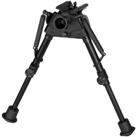 Thumbnail for Harris Bipod #S-BR2P Benchrest 6-9" Self Leveling Picatinny Swivel Bipod - HS-BR2P