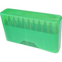 MTM Slip-Top Rifle Ammo Box - 20 Round 223 Rem, 204 Ruger, 222 Rem Mag - Green J20-XS-16