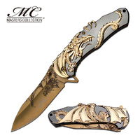 Thumbnail for Master Collection Golden Dragon Pocket Knife - K-MC-045