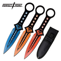Thumbnail for Perfect Point Blue Orange & Red Skull Throwers - K-PP-123-3