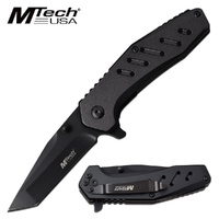 Thumbnail for MTech USA 6.75" Tanto Blade Folding Knife Hunting, Tactical & Military - MT-1113BK