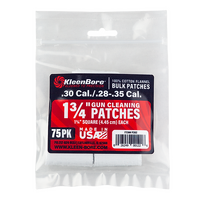 KleenBore 1 ¾" Square Cotton Patches .270-.35 caliber 100 pack - P202