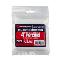 KleenBore 4" Cleaning Patches 25 pack to suit Big Bore Shotgun - P206