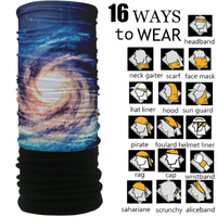 Patrol Adults Polar Fleece Tube Scarf / Balaclava / Neck Warmer - Sun Swirl