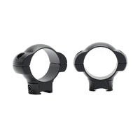 Pecar Optics 1" Rings Low 3/8 Dovetail Steel - PR-1L-DTS