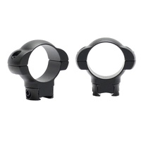 Pecar Optics 1" Rings Medium 3/8 Dovetail Steel - PR-1M-DTS
