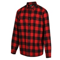 Ridgeline Mens Organic Check Shirt Red S  - RLCCSOGR1