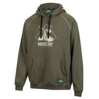 Thumbnail for Ridgeline Contrast Stitch Hoodie Forest 5XL  - RLCHDCSFR8
