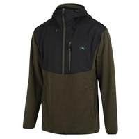 Thumbnail for Ridgeline Mens Ascent Half Zip Fleece Top Forest Green/Black 4XL  - RLCLSASFRB7