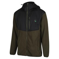 Thumbnail for Ridgeline Mens Ascent Half Shell Jacket Field Olive/Black L - RLCSJASFRB3