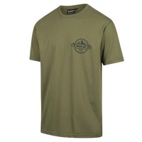 Ridgeline Mens Logo Tee Khaki XS  - RLCTSLGK0