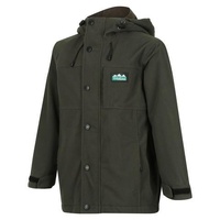 Thumbnail for Ridgeline Kids Spray Rain Jacket Forest Green (8 Year Old)  - RLKWJSPFR08