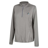 Thumbnail for Ridgeline Womens Performance Qtr Zip Top Lead XL  - RLLLSPZLD4