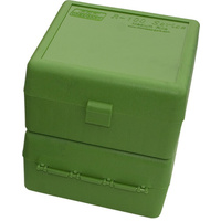 MTM Rifle Ammo Box - 100 Round Flip-Top 22-250 243 Win 308 Win 220 Swift - Green RM-100-10