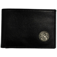 Thumbnail for Smith & Wesson Mens Genuine Leather Front Pocket Wallet - Black