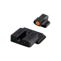 Truglo Tritium Pro Handgun Night Sights For Smith & Wesson M&p - Orange With U-notch Black Steel  TG231MP1C