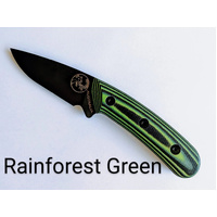 Thumbnail for Tassie Tiger Fixed Blade Skinning Knife - Green Handle - TTKAUSG