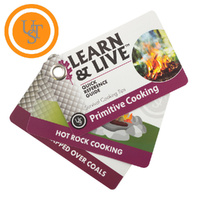 Thumbnail for Ultimate Survival UST Live & Learn Primitive Cooking Reference Cards - U-02744