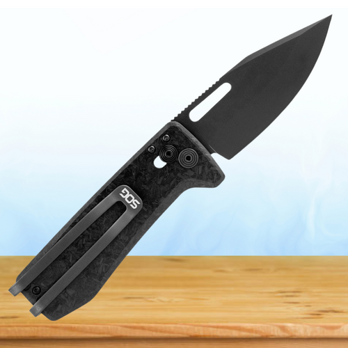 SOG Ultra XR XHP Blackout Folding Knife - 12-63-05-57