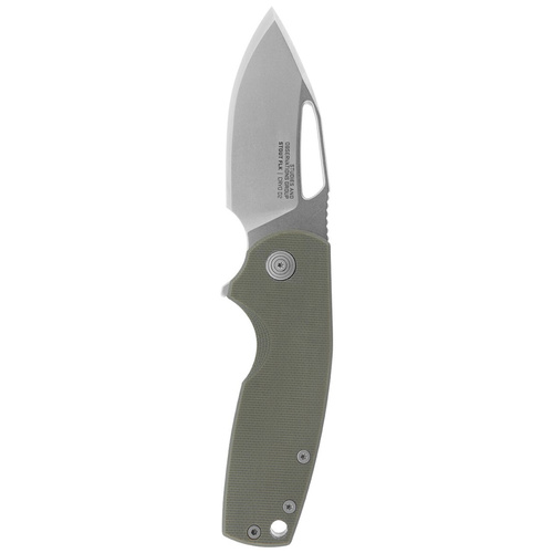 SOG Stout FLK Folding Knife - Olive Drab/Stonewash - 14-03-01-57