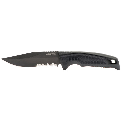SOG Recondo FX Black Partially Serrated Fixed Blade Knife - 17-22-02-57