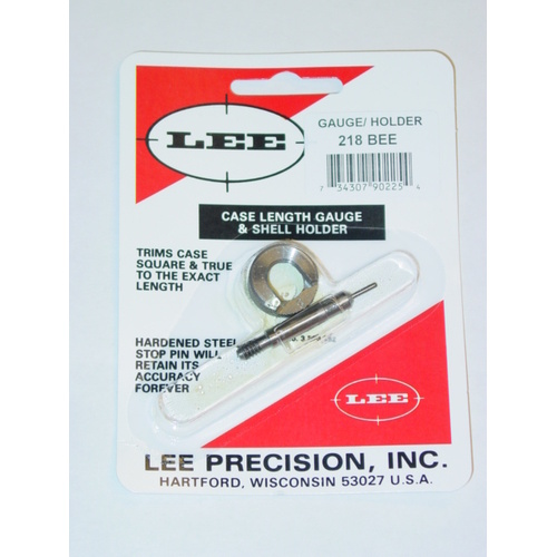 Lee Case Length Gauge & Holder 218 Bee 90225