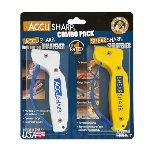 AccuSharp Combo Knife Sharpener (001C) + Shear Sharpener (002C) - A012C