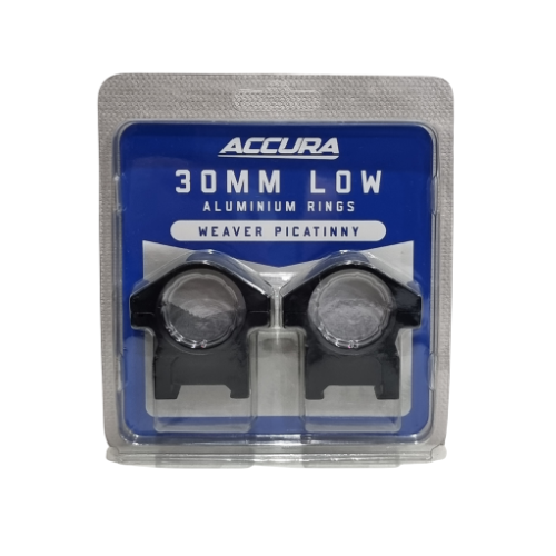 Accura 30mm Low Alloy Rings Weaver / Picatinny - ACAL30LWP
