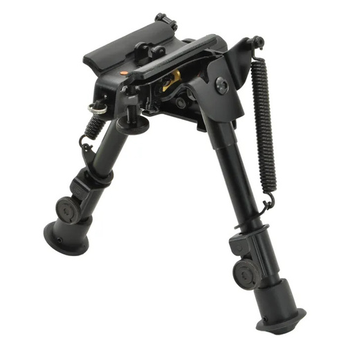 Aimtech Bipod Stud Mount 6-9" Adjustable with HD Lever Locking Pivot - AT10855