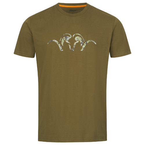 Blaser Unisex Argali T-Shirt in Dark Olive - XXL - B231022006566XXL