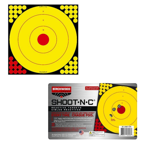 Birchwood Casey Shoot-N-C Long-Range Bullseye Target - 5 Pack - BC-LRBET-5PK