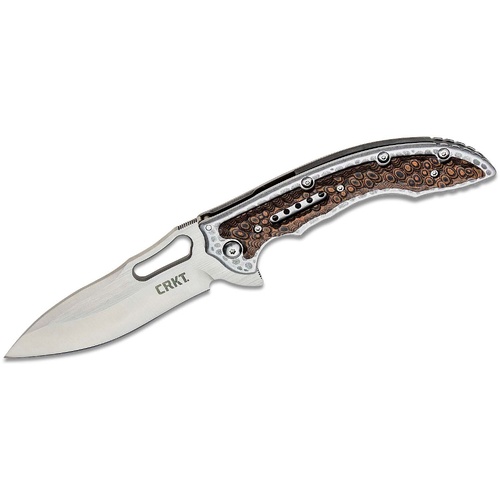 CRKT Fossil Folding Knife in Brown with G10 Handle  - CRKT5470