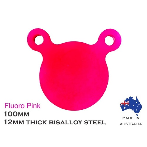 Eagleye Bisalloy Steel Gong 100mm Fluro Pink - EEG100FP