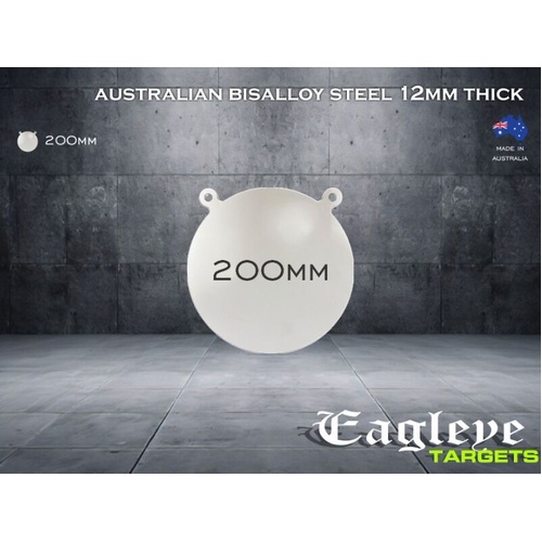 Eagleye Bisalloy Steel Gong 200mm - White - EEGONG200