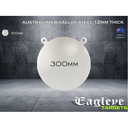 Eagleye Bisalloy Steel Gong 300mm - White - EEGONG300