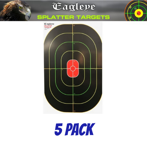 Eagleye 16 Inch Heavy Card Splatter Target - 5 Pack - EET16HC