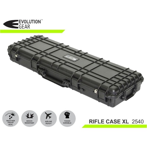 Evolution Gear Medium Rifle Case - Black -  1345 x 405 x 155 - EG2540-B