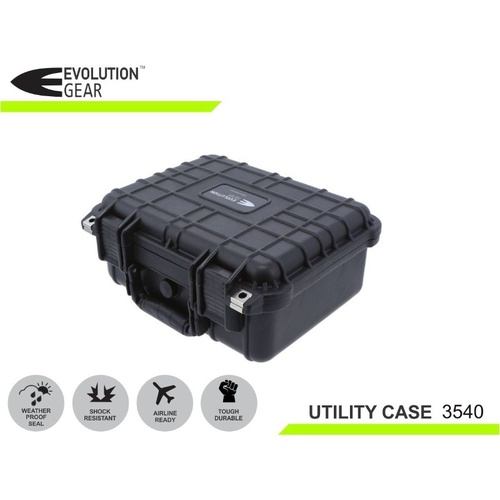 Evolution Gear Utility Hard Case - Black - 410 x 330 x 175-EG-3540