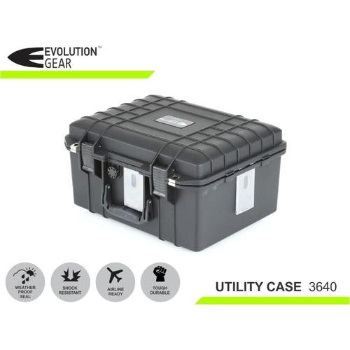 Evolution Gear Utility Lite Black Hard Case-482 x 367 x 264-EG-3650
