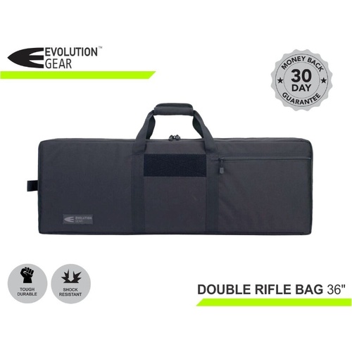 Evolution Gear 36 Double Rifle Bag Black -  910 x 330 x 84 - EG-DRB_36-BLK