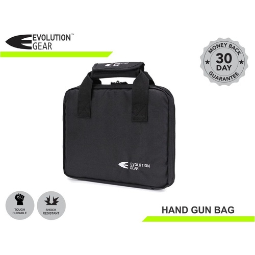 Evolution Gear Hand Gun Soft Bag with 5 Magazine Slots - Black - EG-SCHG-600
