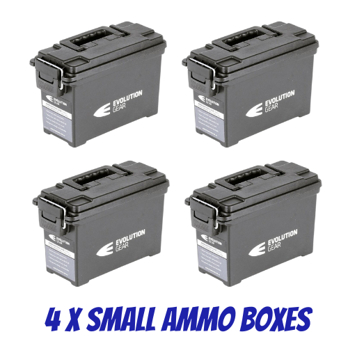 Evolution Gear Small Ammo Case in Black - 4 Pack - EG_AC_SMALL_BLK